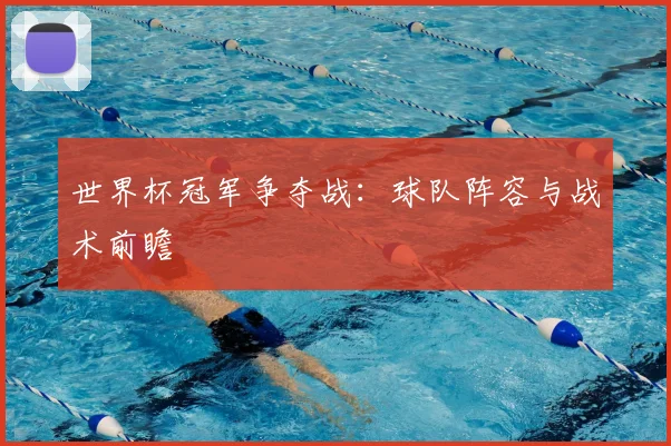 世界杯冠军争夺战：球队阵容与战术前瞻